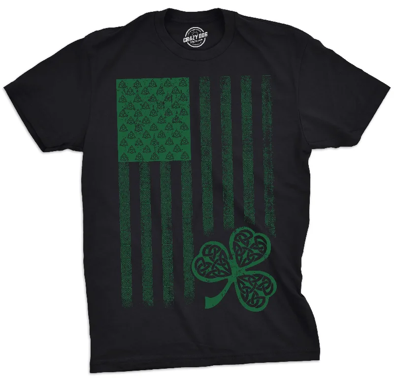 Men’s breathable checkered shirt for meetings -Celtic USA Flag Men's T Shirt