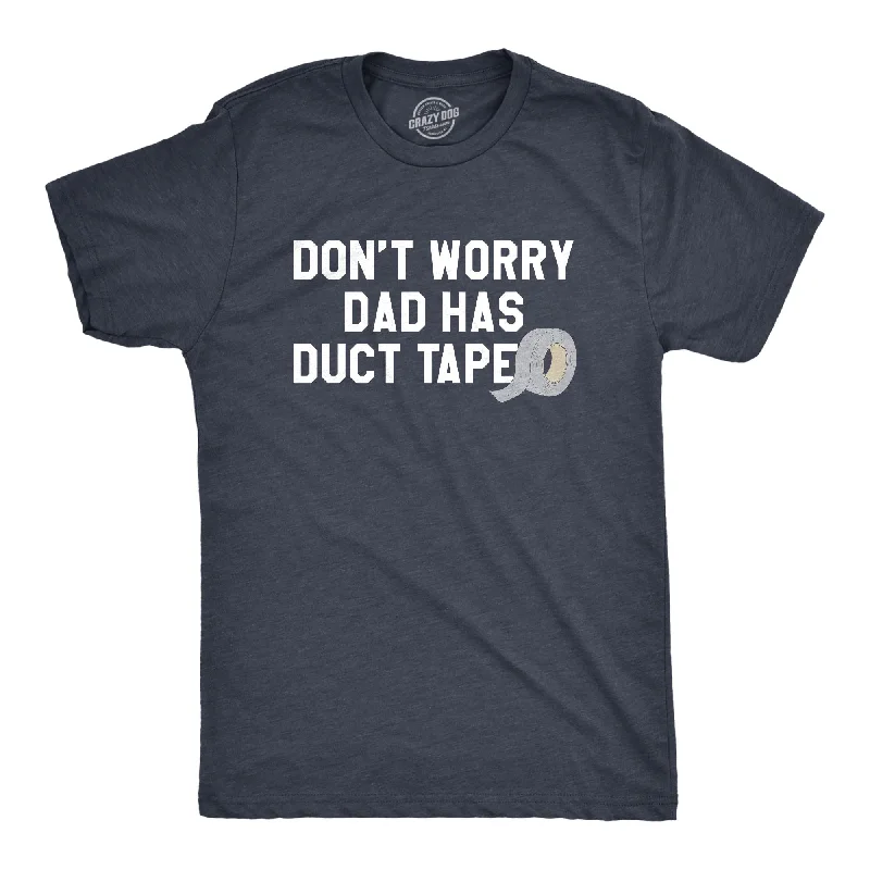 Men’s business plaid shirt with long sleeves -Dad Has Duct Tape Men's T Shirt