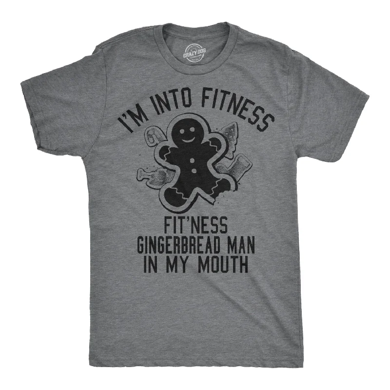 Men’s lightweight plaid shirt for work -Fitness Gingerbread In My Mouth Men's T Shirt