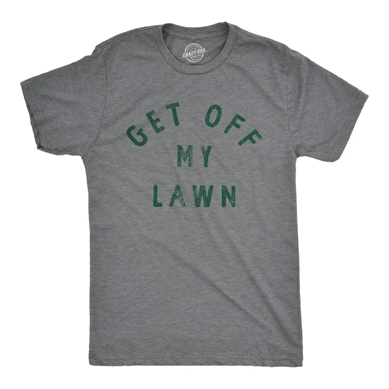 Men’s slim-fit plaid shirt for office meetings -Get Off My Lawn Men's T Shirt