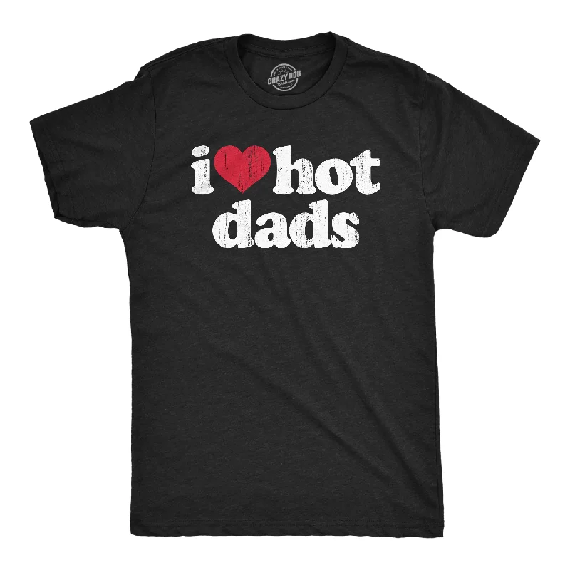 Men’s plaid shirt with pocket for office -I Heart Hot Dads Men's T Shirt