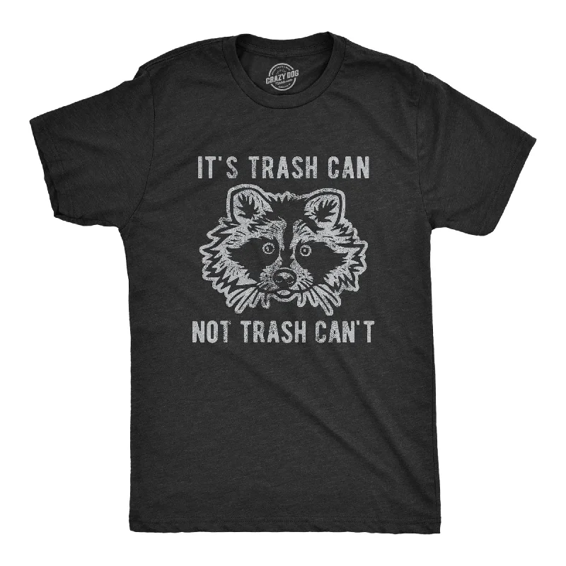 Men’s breathable cotton button-up plaid shirt -It's Trash Can Not Trash Can't Men's T Shirt