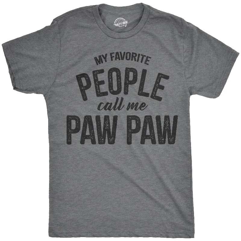 Men’s modern plaid button-up shirt for office -My Favorite People Call Me Paw Paw Men's T Shirt