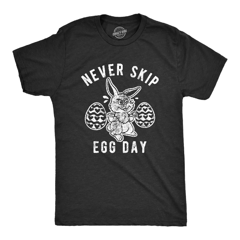 Men’s office cotton plaid shirt -Never Skip Egg Day Men's T Shirt