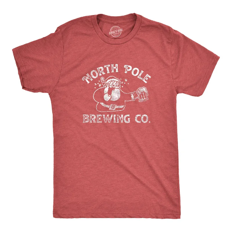 Men’s casual plaid shirt with checkered design -North Pole Brewing Co Men's T Shirt