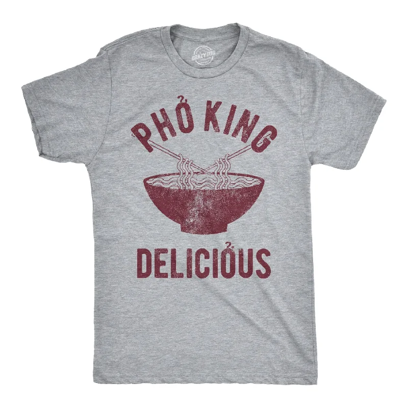 Men’s classic short sleeve plaid shirt -Pho King Delicious Men's T Shirt