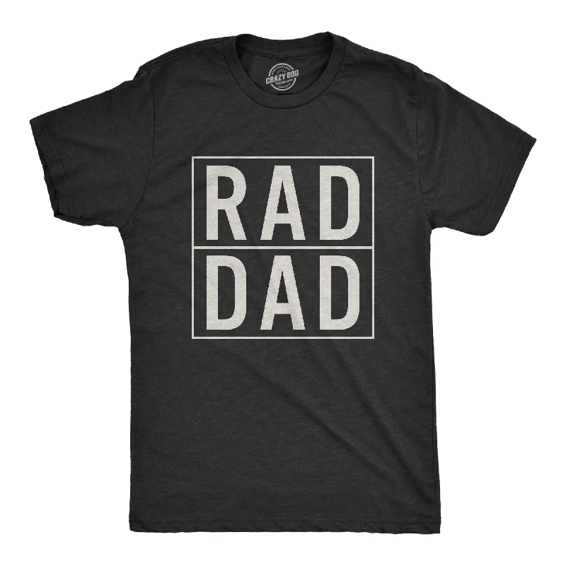 Men’s business-ready checkered plaid shirt -Rad Dad Men's T Shirt