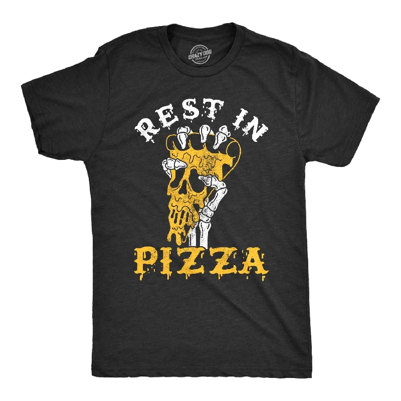 Men’s formal cotton dress shirt -Rest In Pizza Men's T Shirt