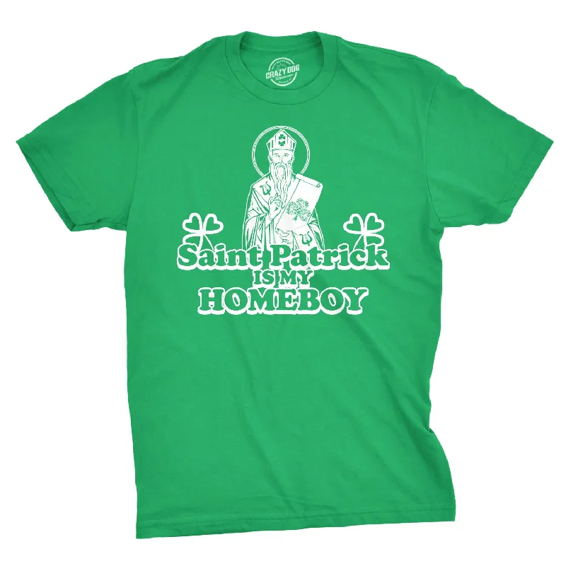 Men’s office business plaid button-down shirt -St. Patrick Is My Homeboy Men's T Shirt