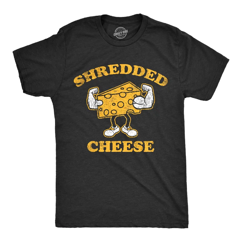 Men’s business ready plaid shirt -Shredded Cheese Men's T Shirt