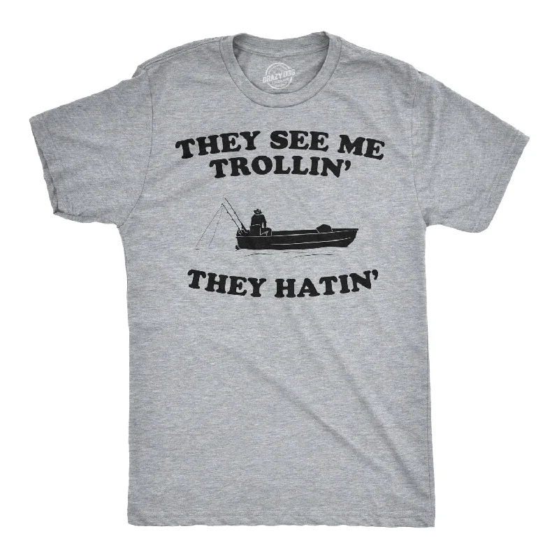 Men’s trendy plaid shirt for business -They See Me Trollin' They Hatin' Men's T Shirt