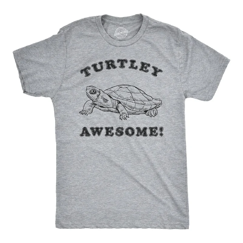 Men’s plaid shirt for formal office meetings -Turtley Awesome Men's T Shirt