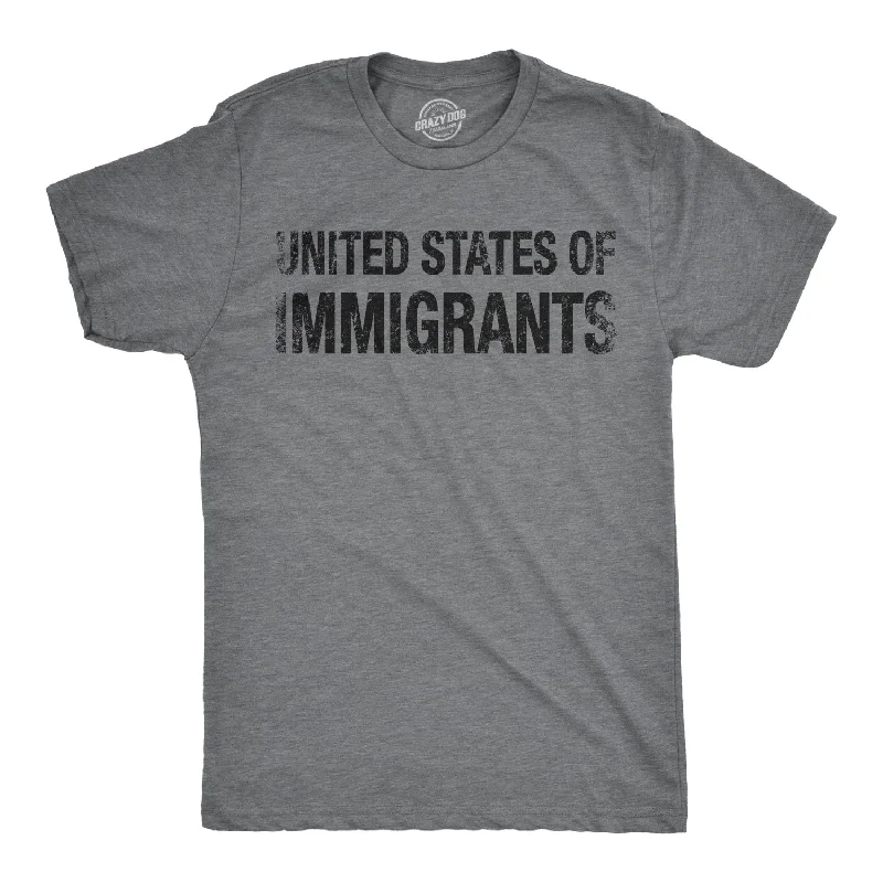 Men’s office-ready checkered shirt -United States of Immigrants Men's T Shirt