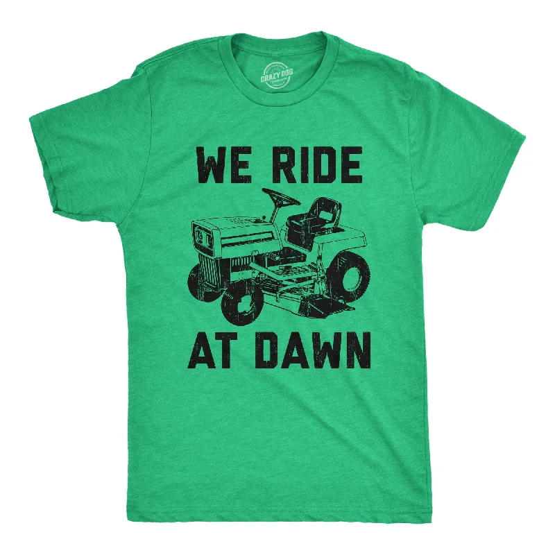 Men’s breathable checkered shirt for meetings -We Ride At Dawn Men's T Shirt