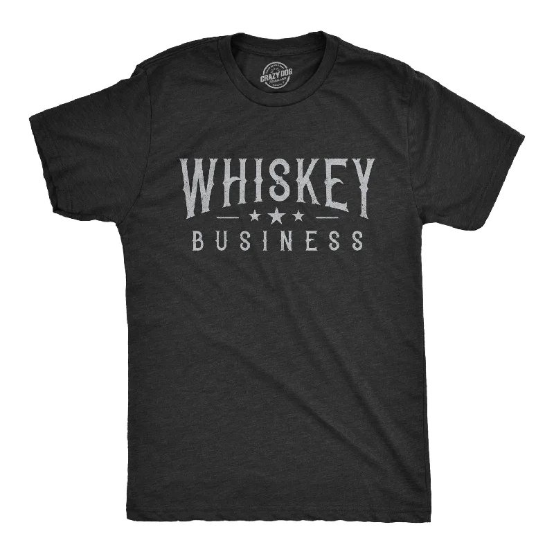 Men’s business-ready checkered plaid shirt -Whiskey Business Men's T Shirt